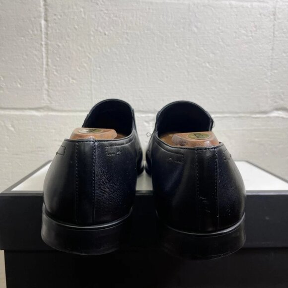 Magnanni Linea Merino 16980 Black Leather Loafers Slip On Dress Shoes Men's 12 M - Picture 6 of 11